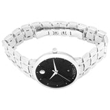 Movado 1881 Automatic Black Dial Silver Steel Strap Watch for Men - 606914 Buy Now By Movado