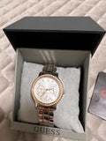 Guess Enchanting Diamonds Silver Dial Two Tone Steel Strap Watch for Women - W0305L3 Buy Now By Guess