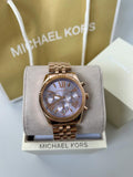 Michael Kors Lexington Purple Dial Rose Gold Steel Strap Watch For Women - MK6207 Buy Now By Michael Kors