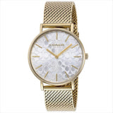 Coach Perry Silver Dial Gold Mesh Bracelet Watch for Women - 14503385 Buy Now By Coach