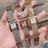 Guess Nouveau Diamonds Gold Dial Gold Mesh Bracelet Watch for Women - W0127L2 Buy Now By Guess