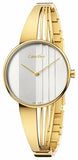 Calvin Klein Drift Silver Dial Gold Steel Strap Watch for Women - K6S2N516 Buy Now By Calvin Klein