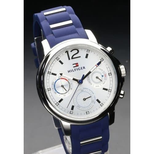 Tommy Hilfiger Claudia White Dial Blue Steel Strap Watch for Women - 1781746 Buy Now By Tommy Hilfiger