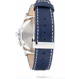 Citizen Eco Drive Calendrier White Dial Blue Leather Strap Watch For Men - BU2020-11A Buy Now By Citizen
