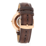 Daniel Wellington Bristol Black Dial Brown Leather Strap Watch For Men - DW00100125 Buy Now By Daniel Wellington
