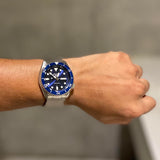 Seiko 5 Sports Automatic Analog Blue Dial Silver Steel Strap Watch For Men - SRPD51K1 Buy Now By Seiko