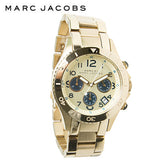 Marc Jacobs Rock Metal Chronograph Gold Dial Gold Steel Strap Watch for Men - MBM3158 Buy Now By Marc Jacobs