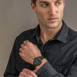 Armani Exchange Cayde Chronograph Black Dial Black Mesh Strap Watch For Men - AX2716 Buy Now By Armani Exchange