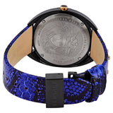 Versace Shadov Quartz Black Dial Blue Leather Strap Watch for Men - VEBM00418 Buy Now By Versace