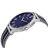 Guess Richmond Blue Dial Two Tone Mesh Bracelet Watch for Men - W1179G1 Buy Now By Guess