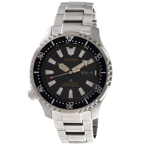 Citizen Promaster 200M Diver Fugu Asian Limited Edition Black Dial Silver Steel Strap Watch For Men - NY0090-86E Buy Now By Citizen