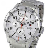 Tommy Hilfiger Trent Multifunction White Dial Silver Steel Strap Watch for Men - 1791140 Buy Now By Tommy Hilfiger