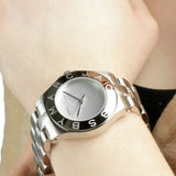 Marc Jacobs Blade Chronograph Silver Dial Silver Steel Strap Watch for Women - MBM3125 Buy Now By Marc Jacobs