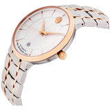 Movado 1881 Automatic Silver Dial Two Tone Steel Strap Watch For Men - 607063 Buy Now By Movado