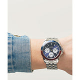 Guess Odyssey Multifunction Blue Dial Silver Steel Strap Watch For Men - W1107G2 Buy Now By Guess