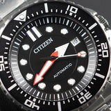 Citizen Mechanical Black Dial Silver Steel Strap Watch For Men - NJ0120-81E Buy Now By Citizen