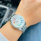 Michael Kors Pilot Quartz Silver Dial Silver Steel Strap Watch For Women - MK7368 Buy Now By Michael Kors