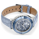 Swarovski Octea Lux Chrono Blue Dial Blue Leather Strap Watch for Women - 5580600 Buy Now By Swarovski