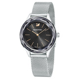 Swarovski Octea Nova Black Dial Silver Mesh Bracelet Watch for Women - 5430420 Buy Now By Swarovski