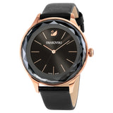 Swarovski Octea Nova Grey Dial Grey Leather Strap Watch for Women - 5295358 Buy Now By Swarovski