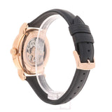 Emporio Armani Meccanico Skeleton Silver Dial Black Leather Strap Watch For Men - AR60031 Buy Now By Emporio Armani