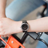 Calvin Klein Steady Black Dial Black Leather Strap Watch for Women - K7Q211C1 Buy Now By Calvin Klein