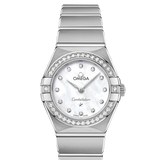 Omega Constellation Manhattan Quartz Diamonds Mother of Pearl Dial Silver Steel Strap Watch for Women - 131.15.25.60.55.001 Buy Now By Omega