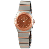 Omega Constellation Quartz Brown Dial Silver Steel Strap Watch for Women - 131.20.25.60.13.001 Buy Now By Omega