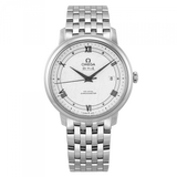 Omega De Ville Prestige Co Axial Automatic White Dial Silver Steel Strap Watch for Men - 424.10.40.20.02.005 Buy Now By Omega