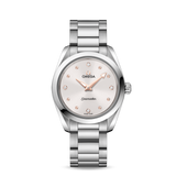 Omega Seamaster Aqua Terra Quartz Diamond Silver Dial Silver Steel Strap Watch for Women - 220.10.28.60.54.001 Buy Now By Omega