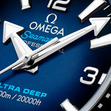 Omega Seamaster Planet Ocean 6000M Co Axial Master Chronometer Blue Dial Silver Steel Strap Watch for Men - 21530462103001 Buy Now By Omega