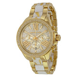 Michael Kors Wren Diamonds Gold Dial Two Tone Steel Strap Watch for Women - MK6157 Buy Now By Michael Kors