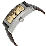 Emporio Armani Classic Beige Dial Brown Leather Strap Watch For Men - AR0154 Buy Now By Emporio Armani