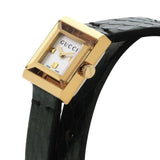 Gucci G Frame Double Mother of Pearl Dial Green Leather Strap Watch For Women - YA128525 Buy Now By Gucci