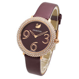 Swarovski Crystal Frost Red Dial Red Leather Strap Watch for Women - 5484064 Buy Now By Swarovski