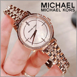 Michael Kors Cinthia Mother of Pearl Rose Gold Dial Rose Gold Steel Strap Watch for Women - MK3643 Buy Now By Michael Kors