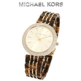 Michael Kors Darci Gold Dial Brown Two Tone Steel Strap Watch for Women - MK4326 Buy Now By Michael Kors