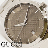 Gucci G Timeless Brown Dial Silver Steel Strap Watch For Men - YA126445 Buy Now By Gucci