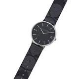 Coach Charles Black Dial Black Leather Strap Watch for Men - 14602157 Buy Now By Coach