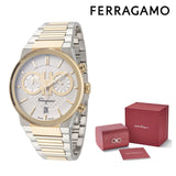 Salvatore Ferragamo F-80 Classic White Dial Two Tone Steel Strap Watch for Men - SFME00821 Buy Now By Salvatore Ferragamo