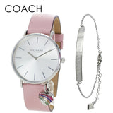 Coach Perry Mother of Pearl Pink Dial Pink Leather Strap Watch for Women - 14503244 Buy Now By Coach