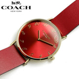 Coach Perry Red Dial Red Leather Strap Watch for Women - 14503867 Buy Now By Coach