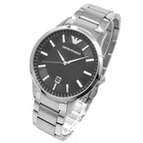 Emporio Armani Sportivo Black Dial Silver Stainless Steel Watch For Men - AR2457 Buy Now By Emporio Armani