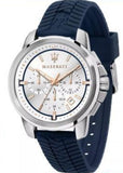 Maserati Successo Chronograph White Dial Blue Rubber Strap Watch For Men - R8871621013 Buy Now By Maserati