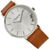 Coach Charles Silver Dial Brown Leather Strap Watch for Men - 14602152 Buy Now By Coach