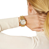 Tory Burch Classic Chronograph White Dial Gold Steel Strap Watch for Women - TBW1032 Buy Now By Tory Burch