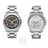 Michael Kors Brecken Chronograph Silver Dial Silver Steel Strap Watch For Women - MK8562 Buy Now By Michael Kors