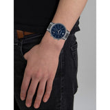 Emporio Armani Renato Chronograph Quartz Blue Dial Grey Steel Strap Watch For Men - AR2505 Buy Now By Emporio Armani