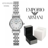 Emporio Armani Gianni White Dial Silver Steel Strap Watch For Women - AR1763 Buy Now By Emporio Armani