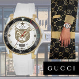 Gucci Dive Quartz White Dial White Rubber Strap Unisex Watch - YA136322 Buy Now By Gucci